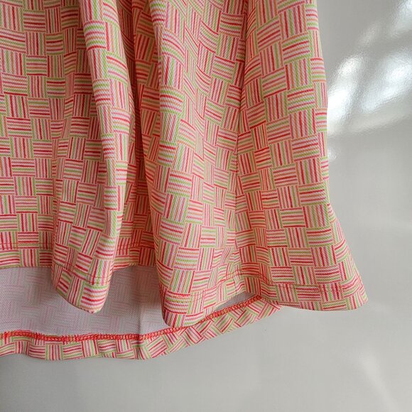 Bermuda Sands Women XL UPF 50+ Lyric Strawberry Sleeveless Golf Dress Pink Green - Picture 12 of 15